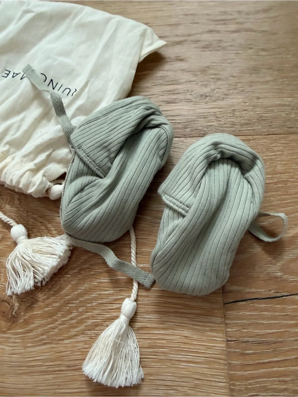 Quincy Mae • Sage Ribbed Booties